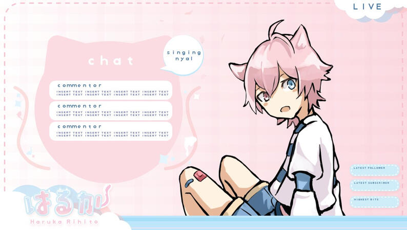HarukaRihito Chat Overlay